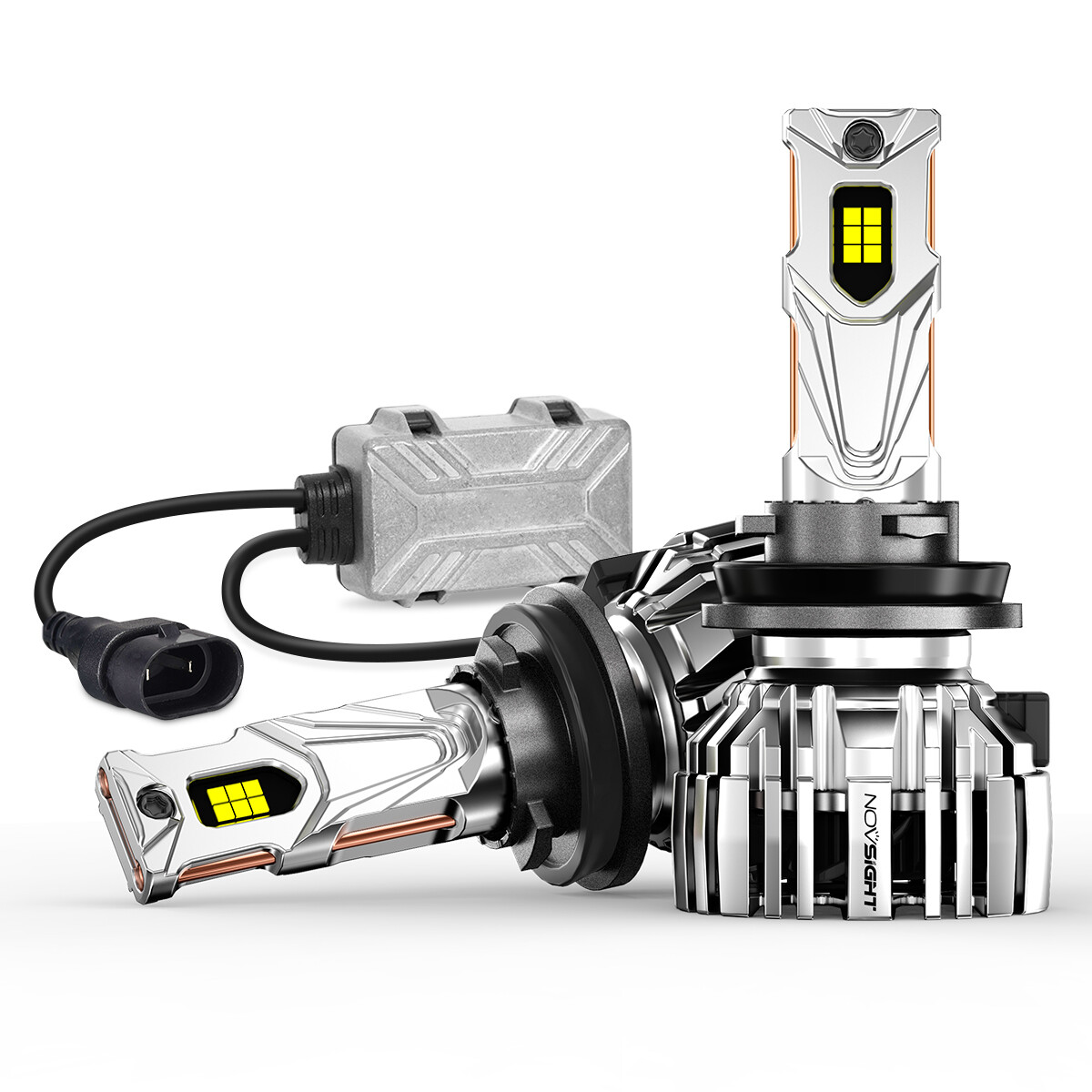 NOVSIGHT H4 H7 H11 H13 9005 9006 LED Headlight Bulb High Low Beam 6500K 32000LM