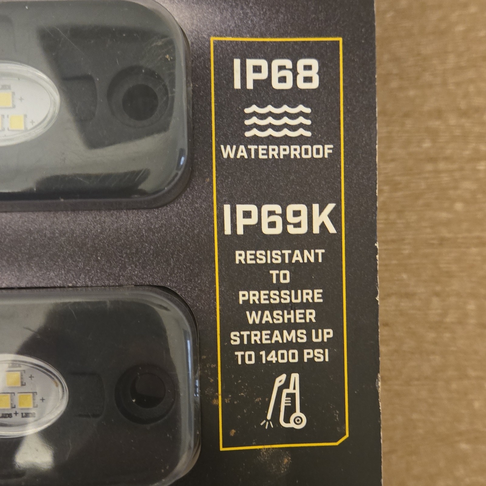 ROADSHOCK 12V Utility/Rock White LED Light 2 Pack aluminum housing