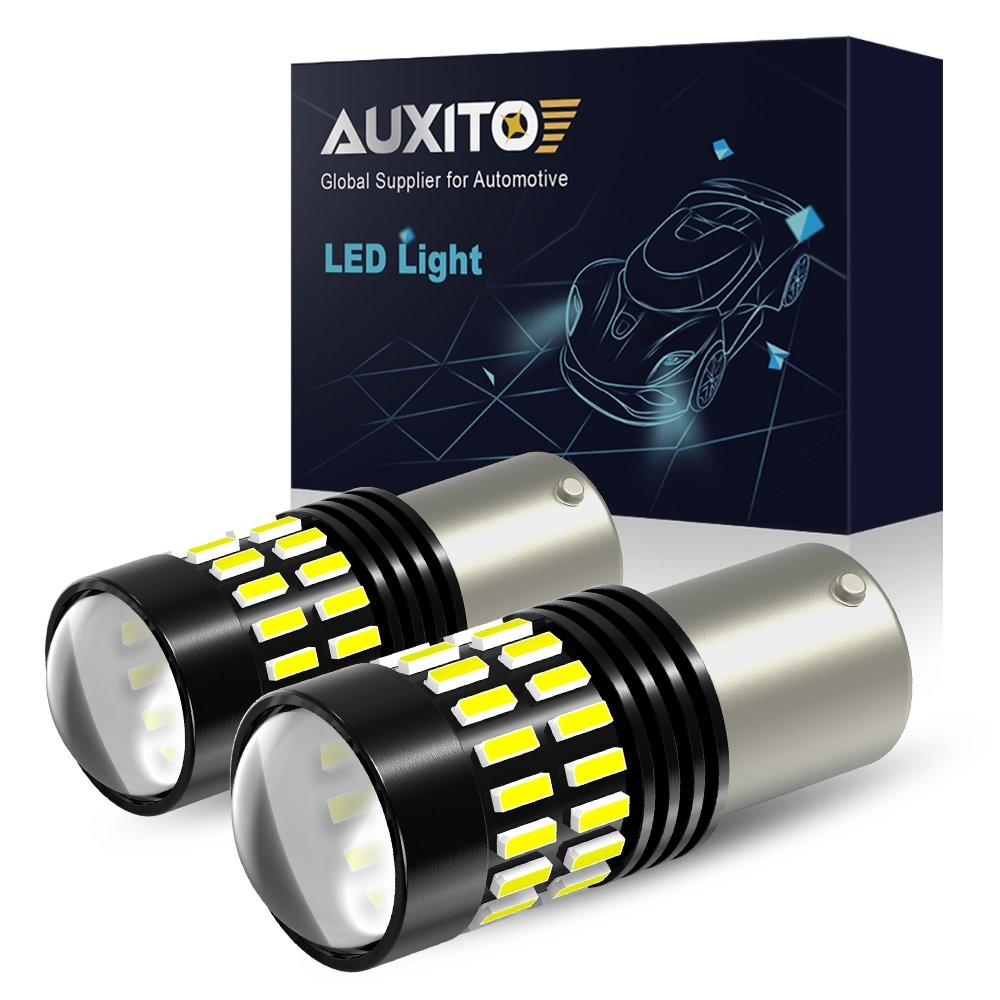 AUXITO LED Backup Tail Light Bulbs 1156 7506 P21W Pure White Super Bright 2X EAC