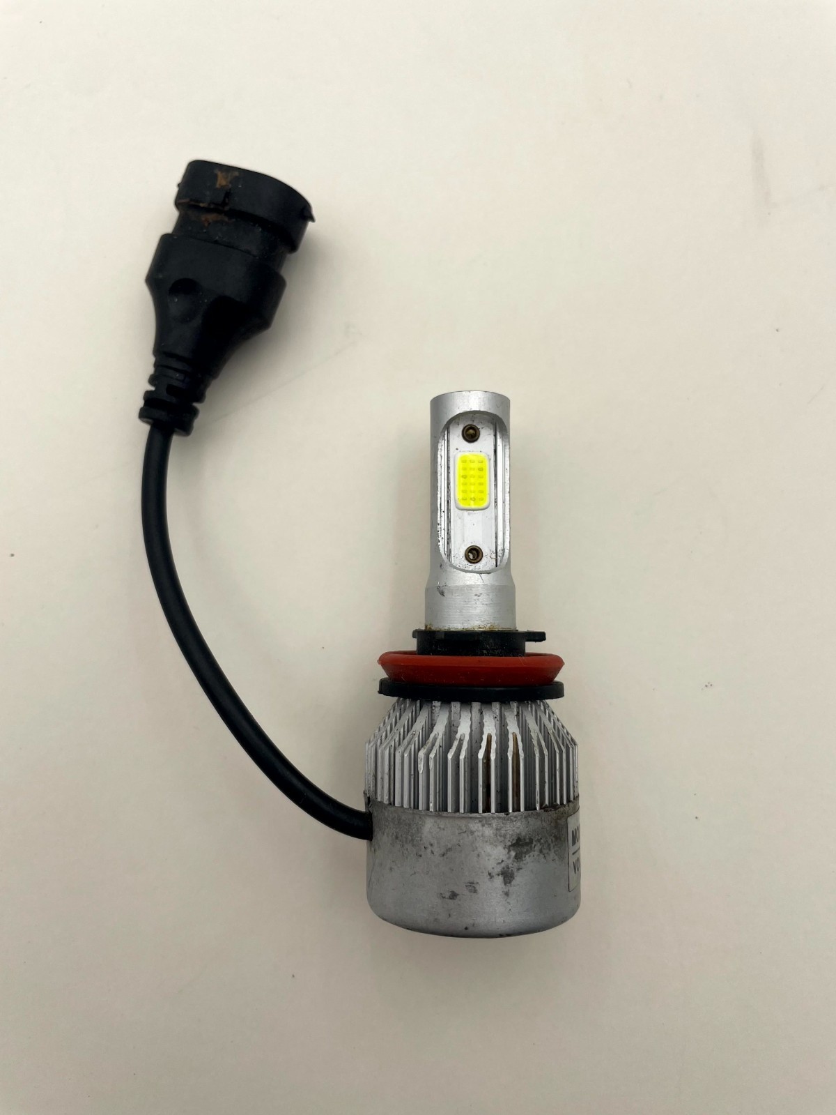 Universal Car Headlight LED Bulbs Lime Green Aluminum Housing Long-Lasting 36V