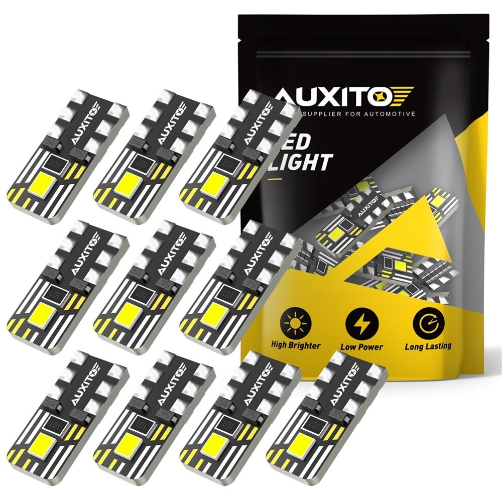 10x LED Interior License Plate Light Dome Bulb Super White T10 194 168 W5W D