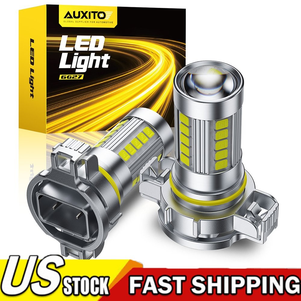 AUXITO LED Fog Light Bulb H16 5202 Fog Light Bulbs White 6000K High Power Lamps