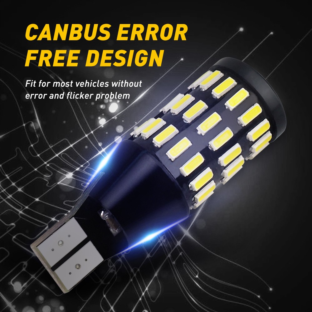 AUXITO CANBUS 2X 921 912 T15 LED Back Up Reverse Light Bulbs 6000K Xenon White