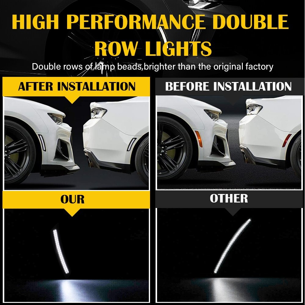 Smoke Full LED Front Fender Signal Lights Side Marker Fit Lancer EVO X Mirage