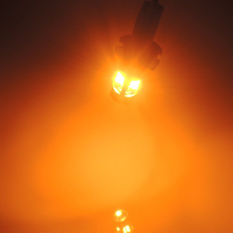 Pair Amber Car Position Parking City Lights T10 168 194 2825 19SMD LED Bulbs