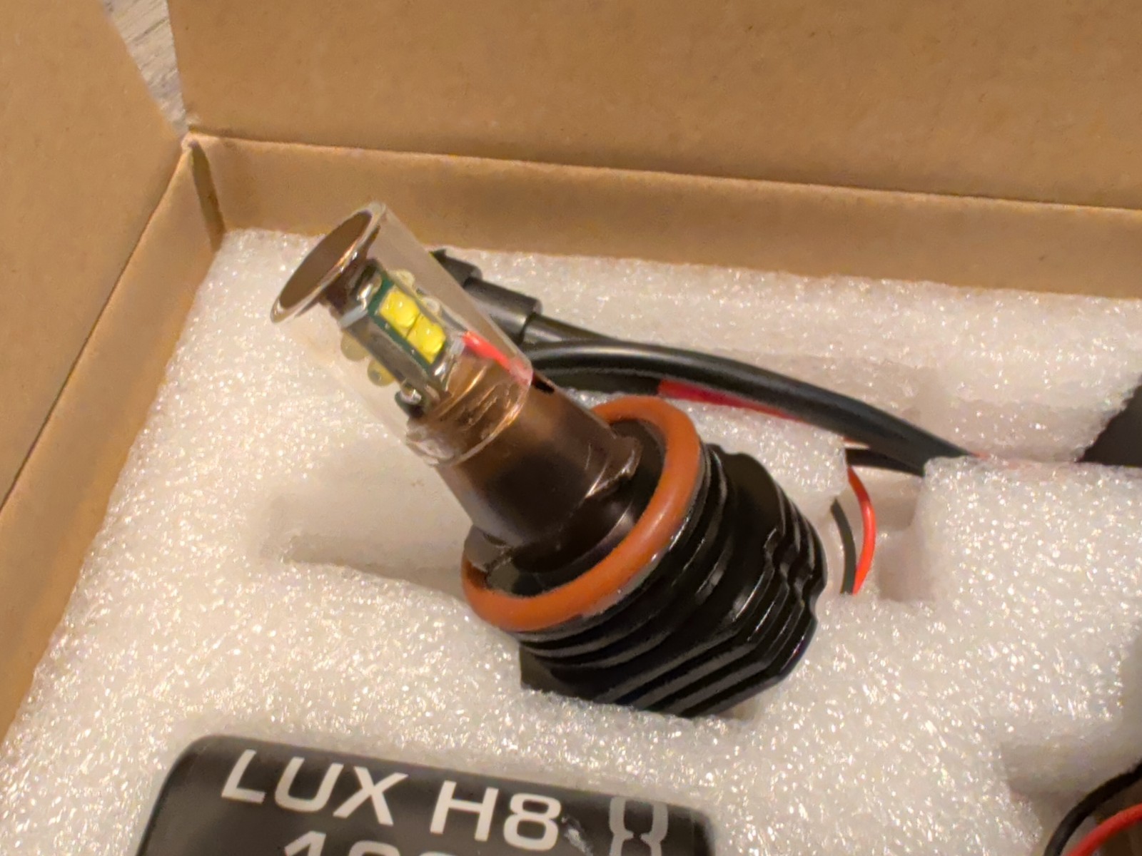 BMW E90 E92 E93 LUX H8 189 LEDs Angel Eyes Pair Pure white 7000K white 3 series