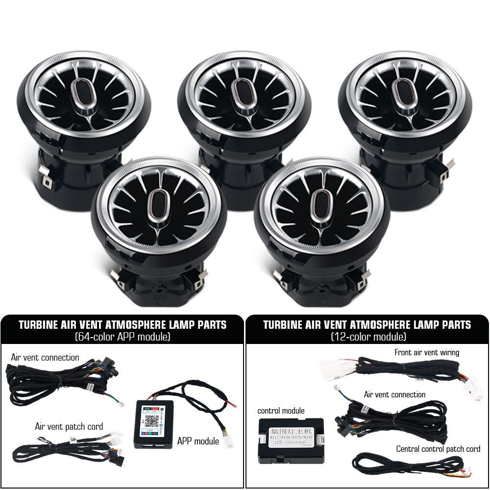 LED Air Vent Ambient Light For Mercedes Benz W117 CLA180 CLA200 CLA250 CLA45 5pc