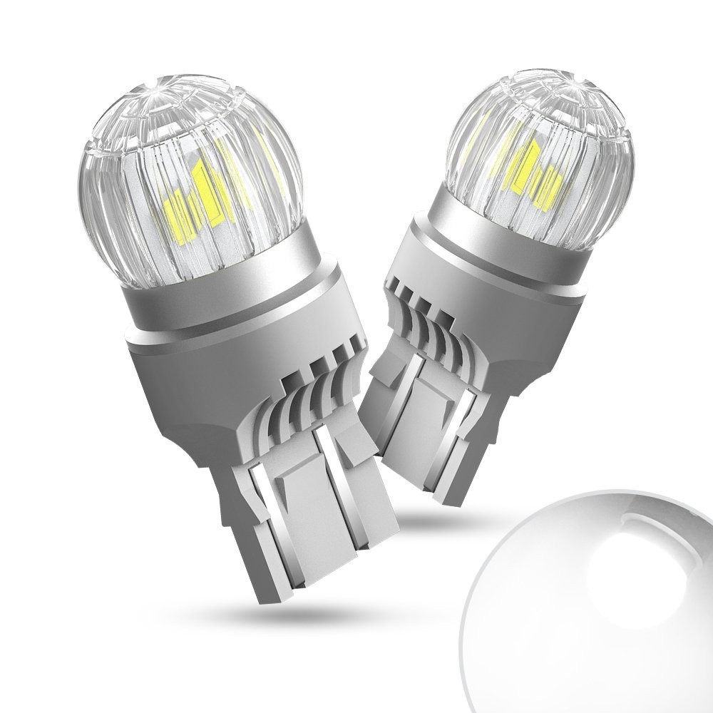 2x 7440 AUXITO T20 7443 LED Bulbs Back Brake Up Reverse Light Pure White Bright