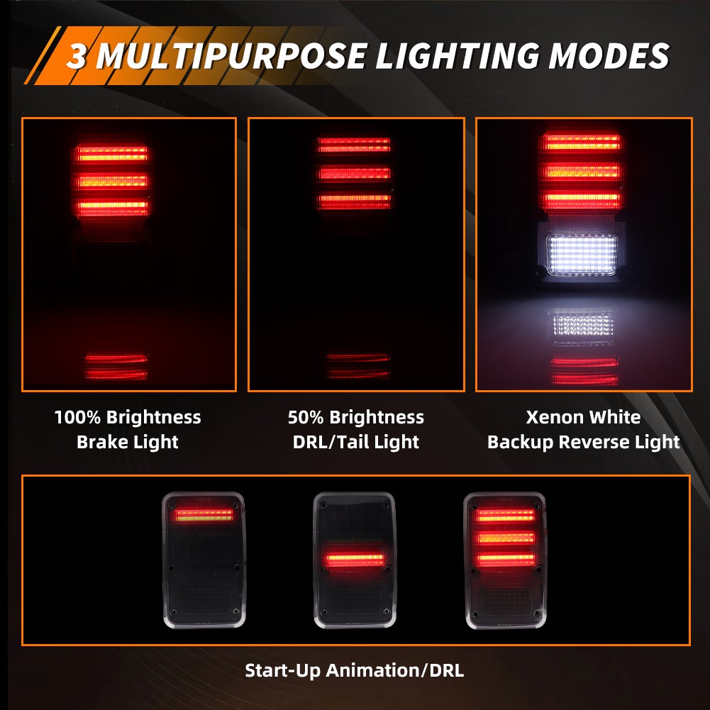 2X Smoke Lens LED Rear Tail Lights For Dodge B150 250 350 Plymouth PB100 150 250