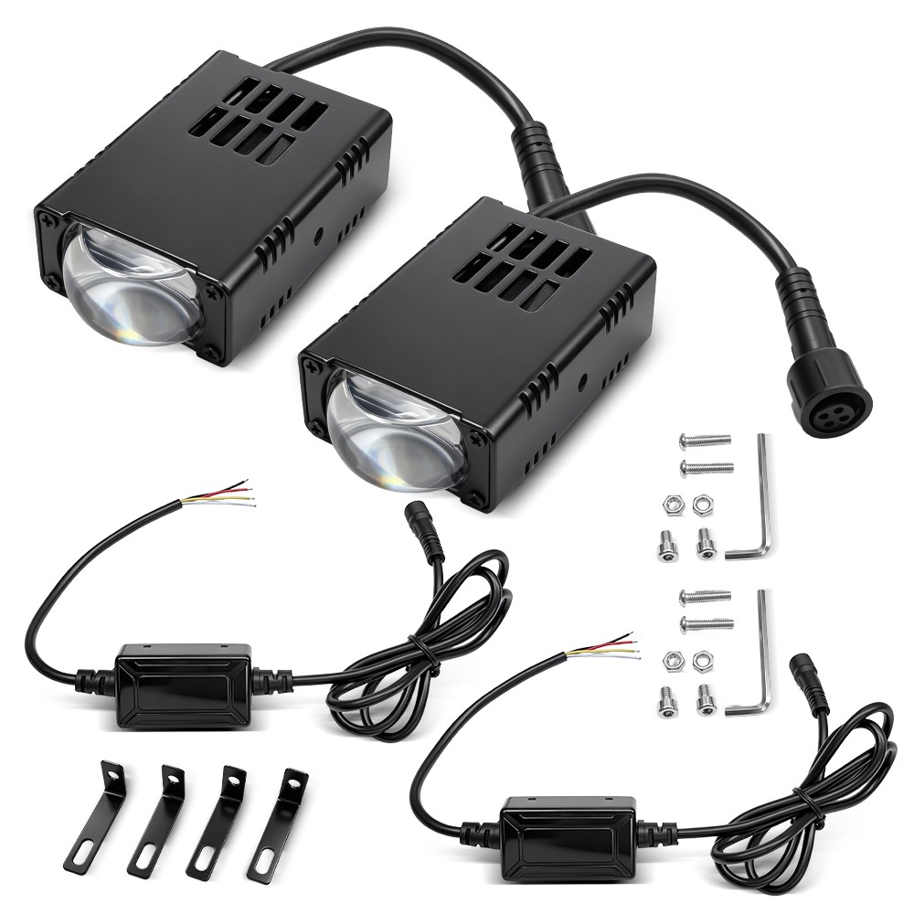 IP68 Waterproof LED Driving Lights Fit 2010-2026 Ford F150 F250 Super Duty Truck