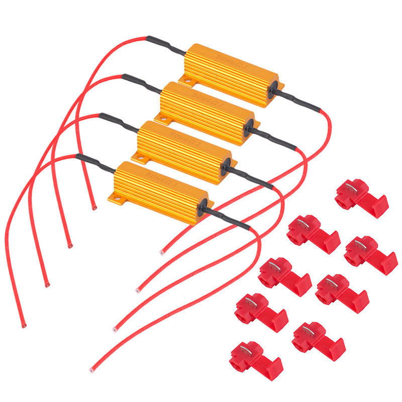 Led Light Bulb Load Resistor Corrector Turn Signal Park Blink Fix 50w 6 Ohm Pair