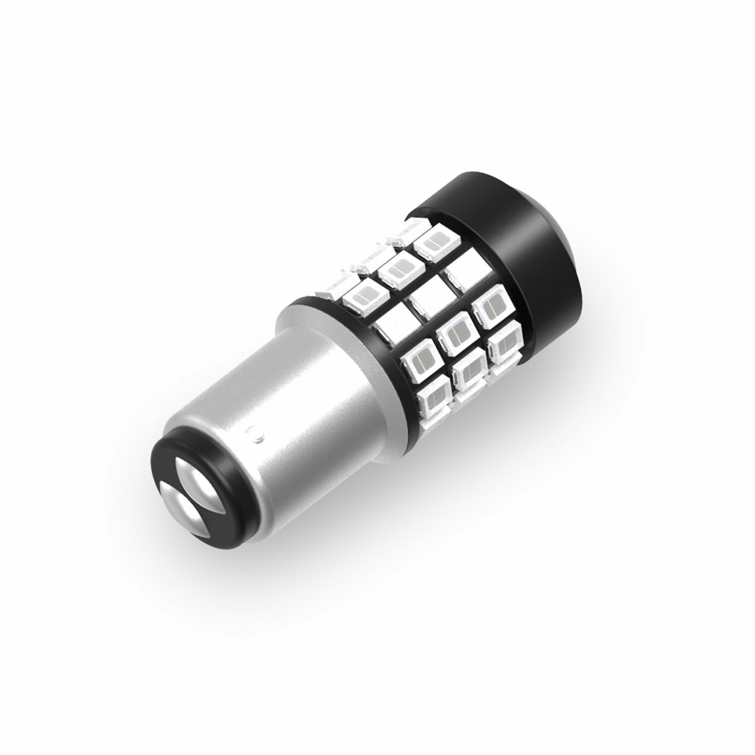 Alla Lighting Legal 1157 Red Flash Strobe Brake Light Bulb Dual Contact Filament