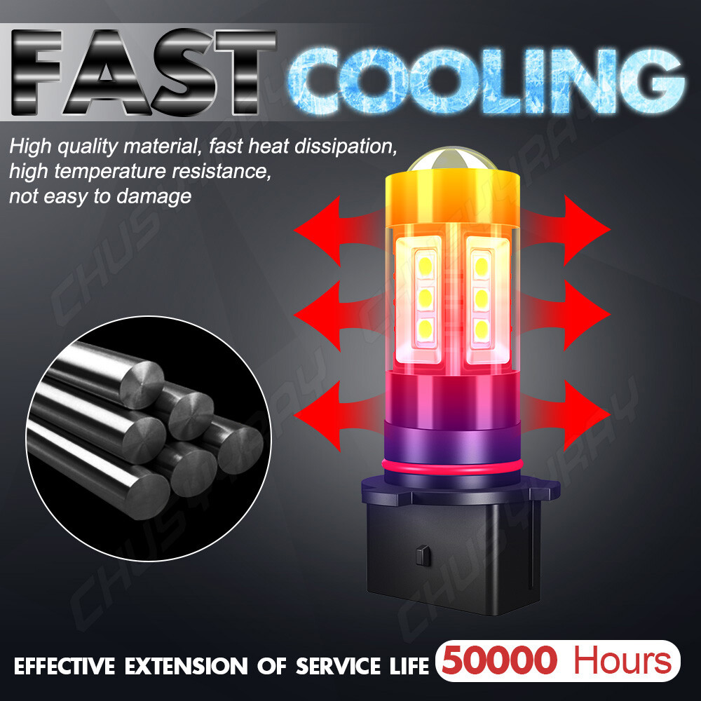 For Cheverlet Tahoe 2015-2020 6x LED Headlight Kit High&Low Beam Fog Light Bulbs