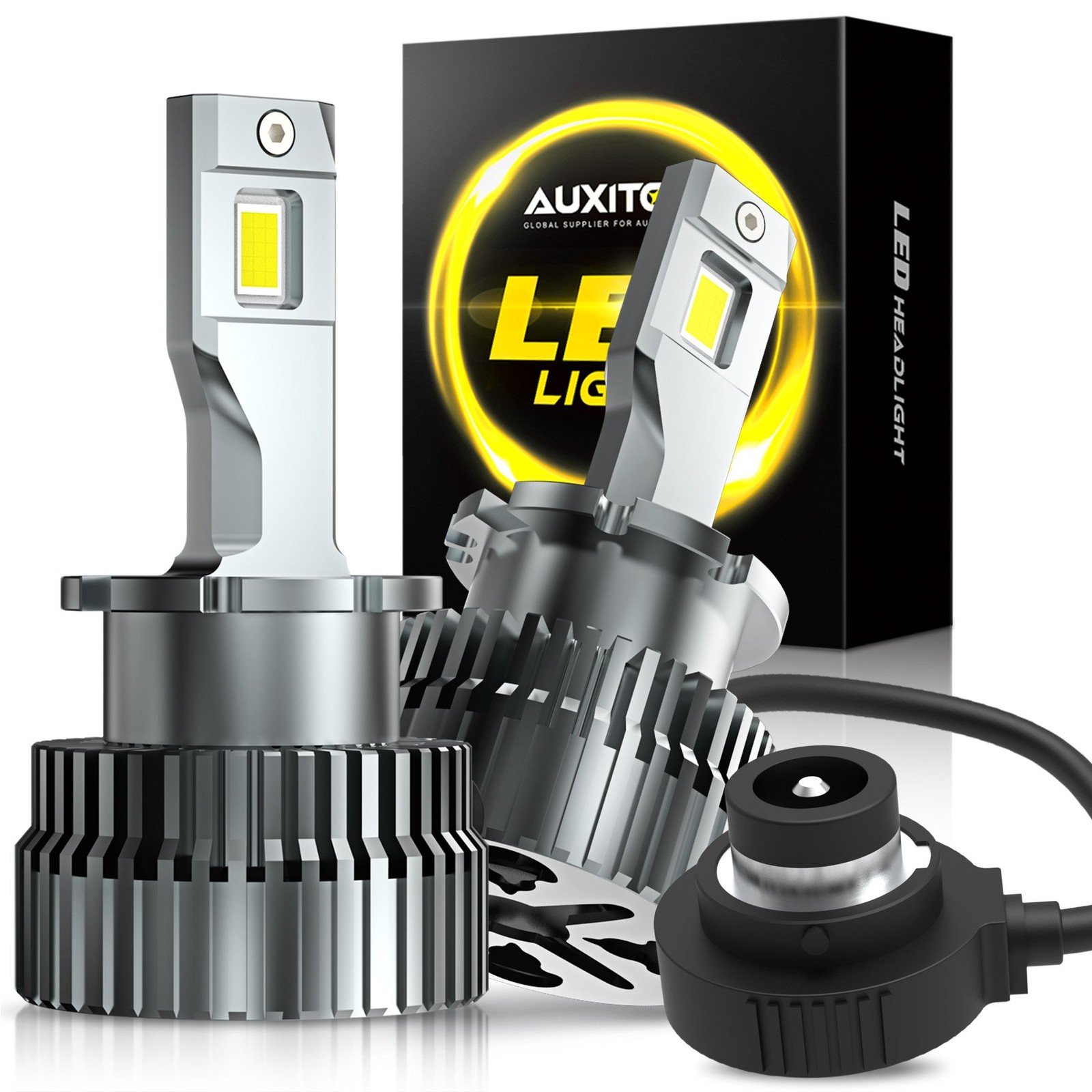 2-20X D4S LED Headlight Bulb Conversion High Low Beam 6500K White Canbus Y19 Kit
