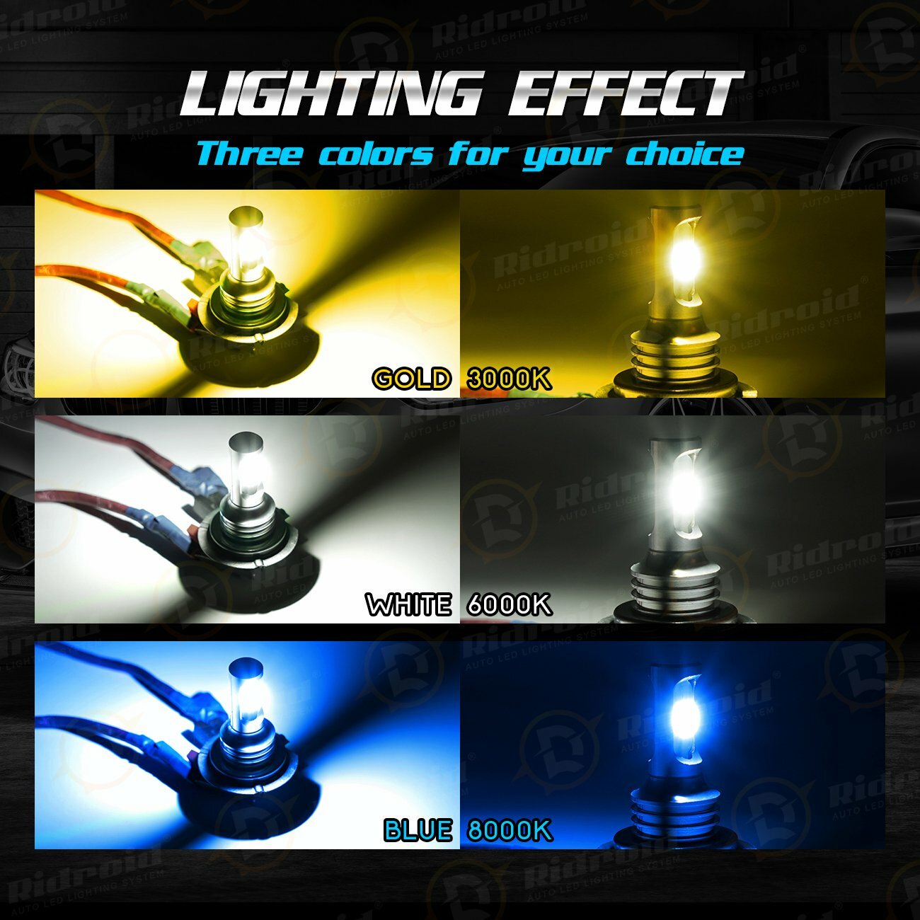 For Yamaha YZF-R6 2003-09 YZF-R1 2009-11 – 2x LED Headlight H7 Bulbs White 6000K