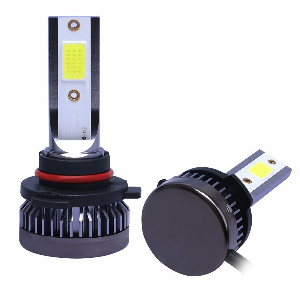 2PCS Mini 9145 9140 H10 LED Fog Light Headlight Bulbs 120W 26000LM 6000K White