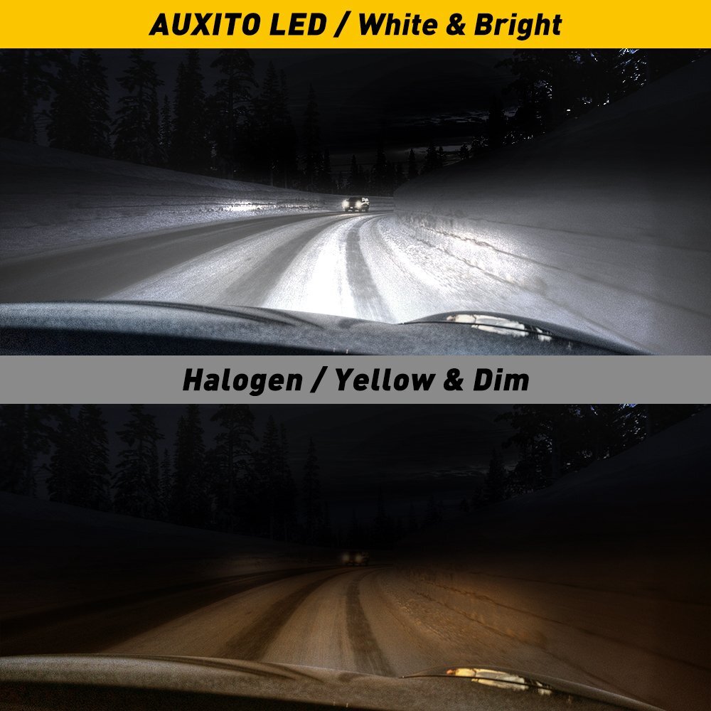 AUXITO H4 9003 Lamp LED Headlight 24000LM Kit High/low Beam White Super Bright C