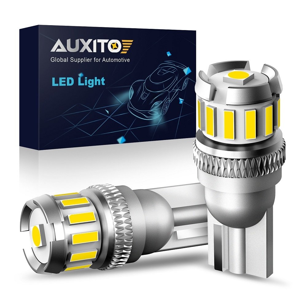 AUXITO T10 LED License Plate Light Bulbs Super Bright White 168 2825 194 2F EXC