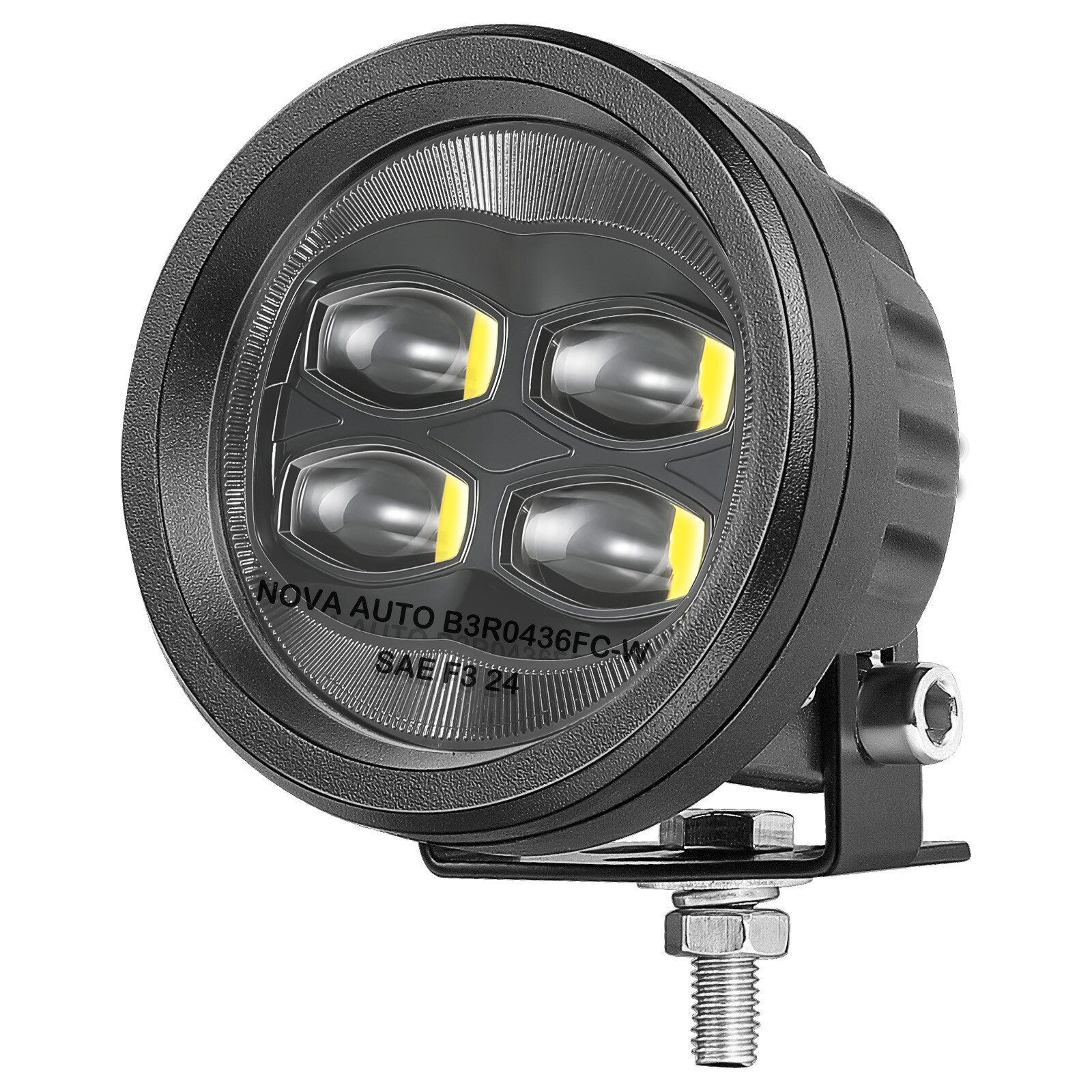 2X 3.5″ SAE LED Fog Lights Round Driving Spot Pods Street Legal DOT Approved 12V