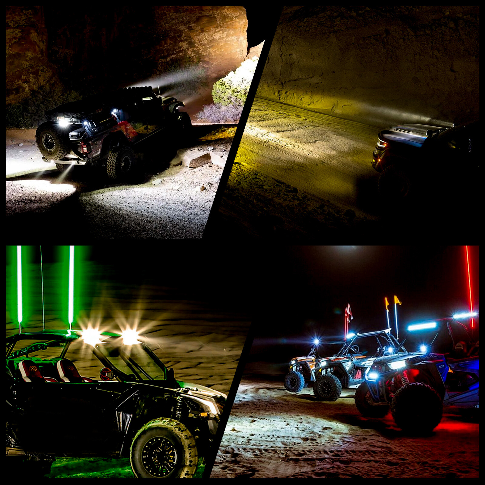 White 5″ Side Shooter LED Cube Pods Driving Lights DRL Work Light Bar for Jeep