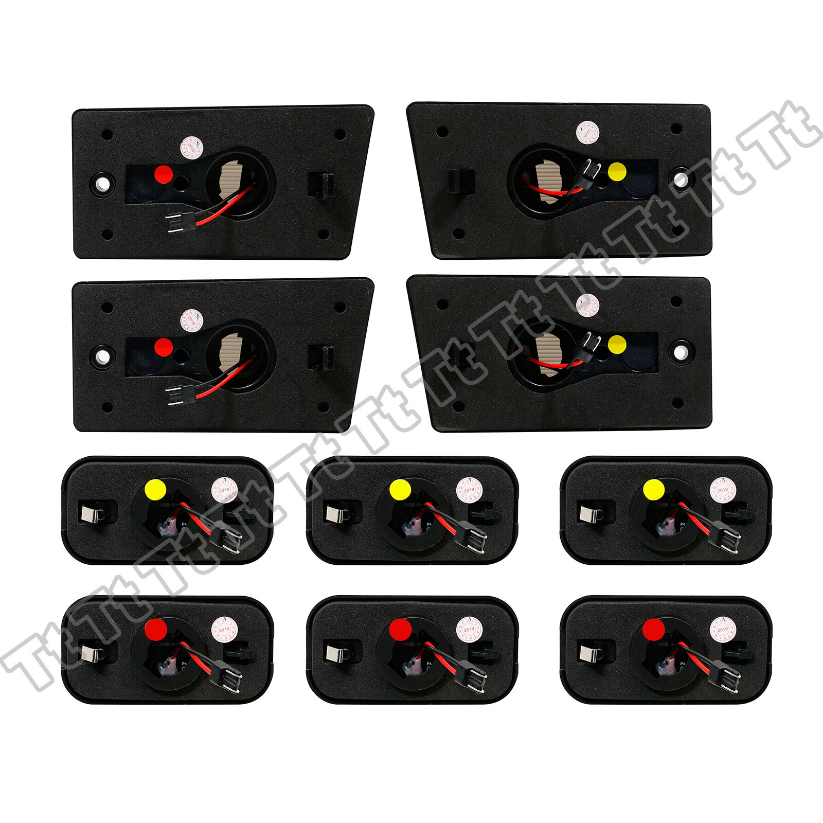 For 2003-09 Hummer H2 | 2005-09 H2 SUT LED Smoked Cab Roof Marker Lights Kit 10x