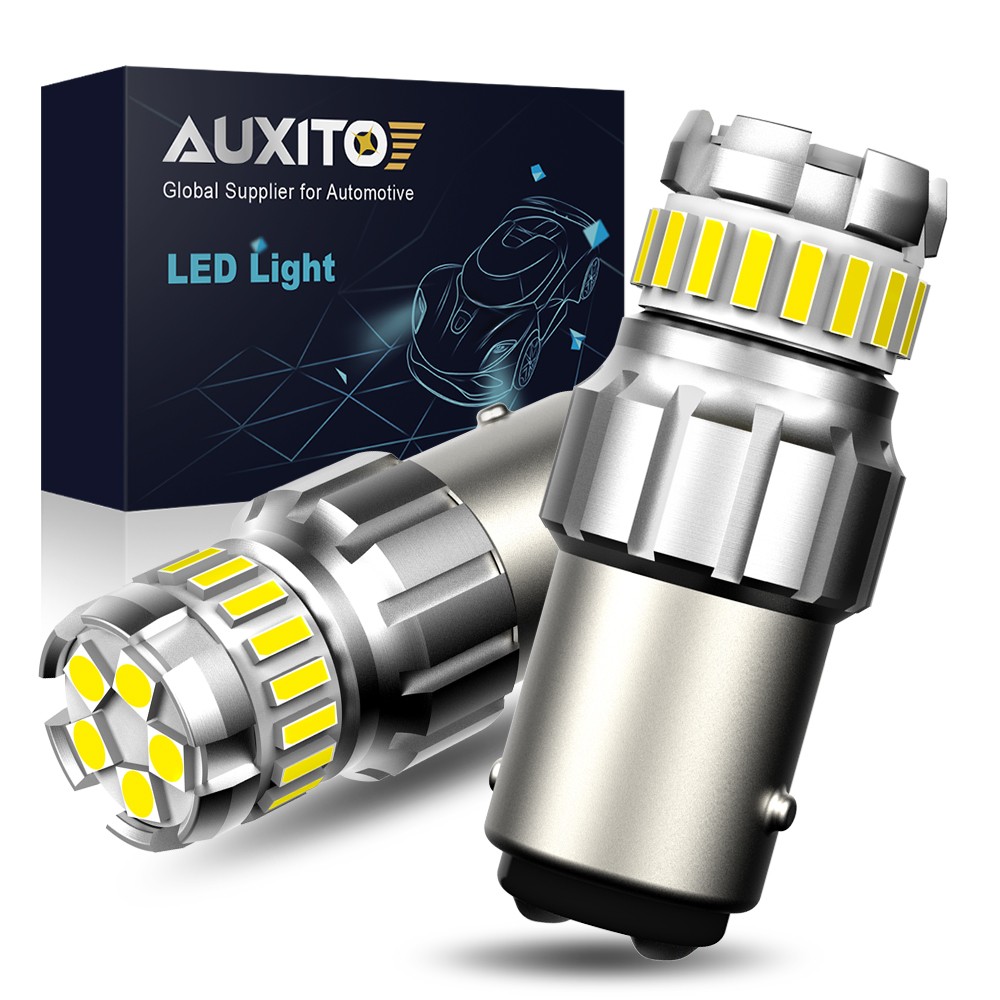 AUXITO 2x Pure White 1157 LED Turn Signal Light DRL Bulb Error Free Super Bright