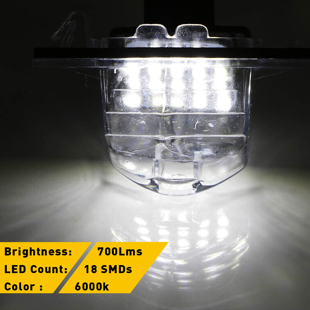 {Plug&Play} WHITE LED License Plate Light Lamp For Honda CRV/Fit/Odyssey/El 2SET