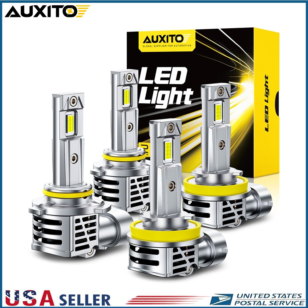 9005+H11 LED Combo LED Headlight 360000LM Light Bulbs Hi/Low Beam 6500K 4-40X