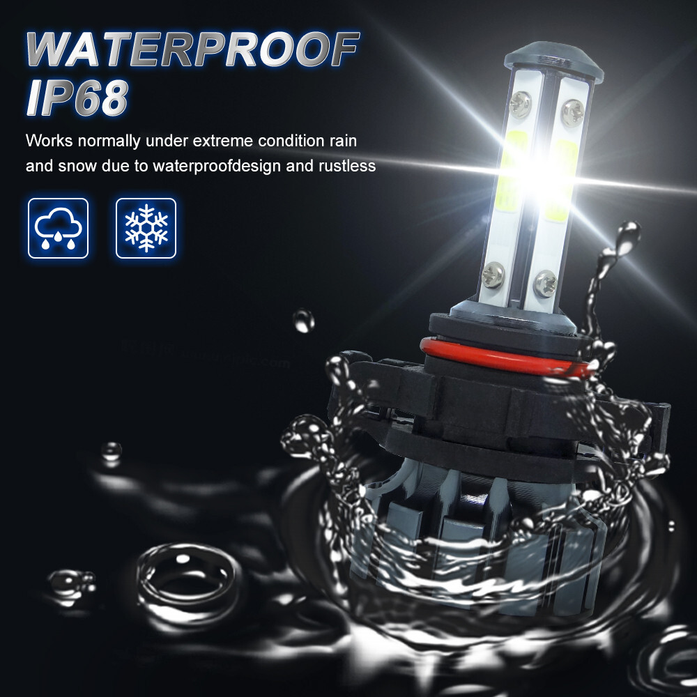 2pcs 5202 LED Headlight Bulbs 6000K Super Bright Pure White Fog Light Bulb Kit