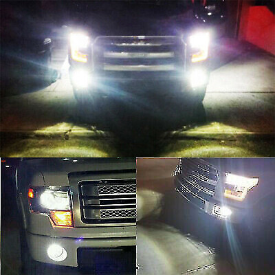 9008 H13 9145 LED Headlights Fog Lights Combo Pack for Ford F-150 04-14 6000K 4x