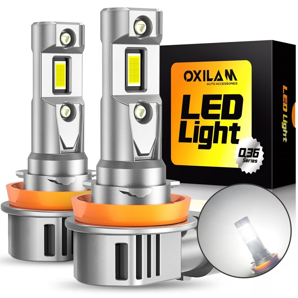 2X LED Headlight H11 High Beam Low Beam Bulb Super Bright 6500K Xenon White EAAE