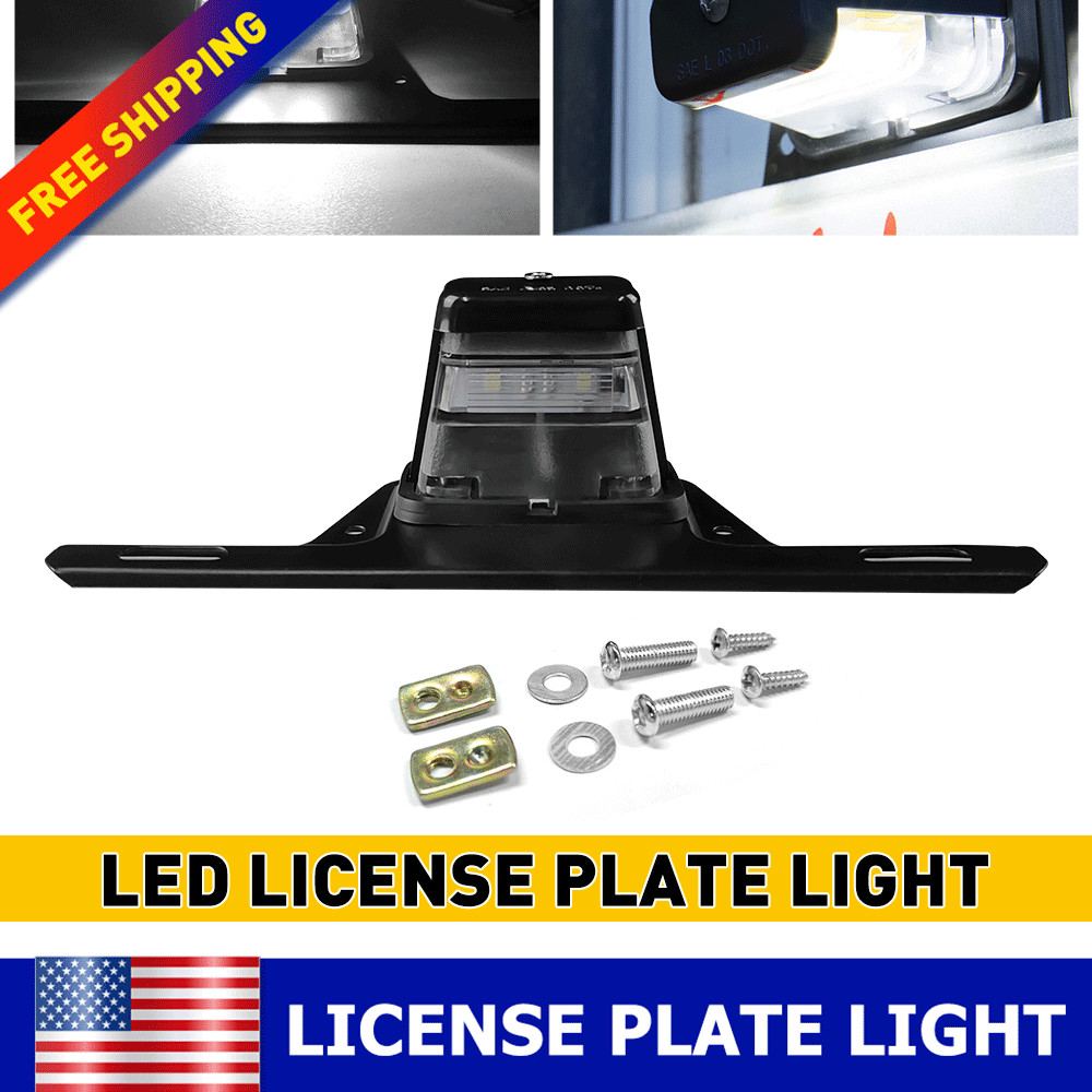 For Universal LED License Plate Light Tail Car Camper Trailer Truck Waterproof