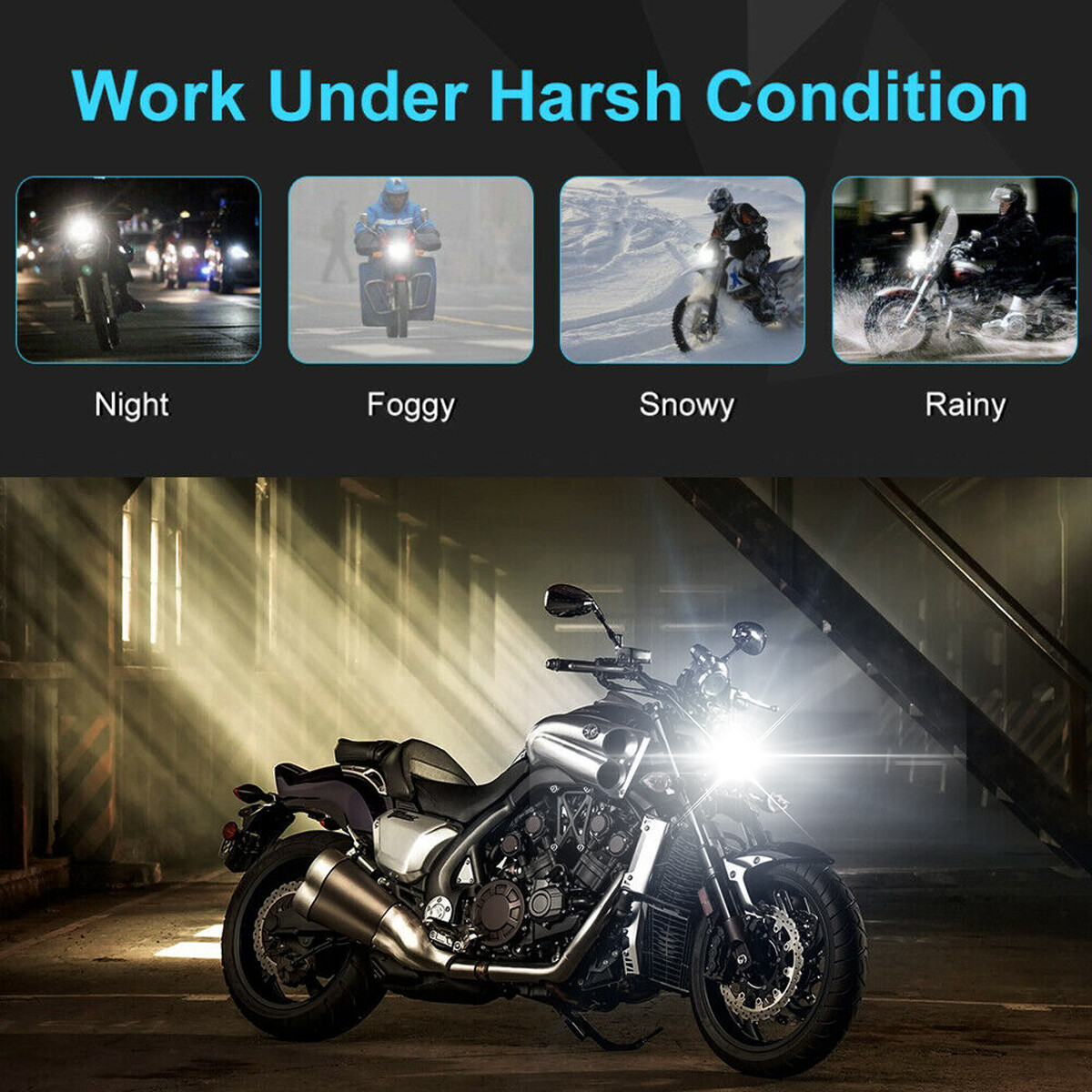 USA 2 Super Bright LED Headlamp Bulbs for Polaris Ranger Crew 800: 2010 & other