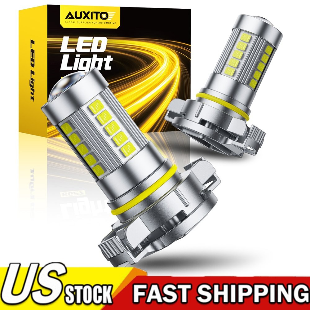 AUXITO LED Fog Light Bulb H16 5202 Fog Light Bulbs White 6000K High Power Lamps