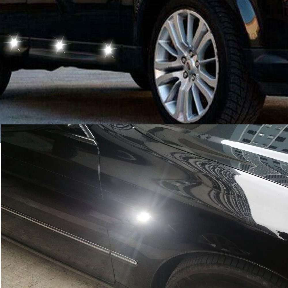 10x 12v Outline Round Side Marker Led White Lights Lamps For Trailer Truck