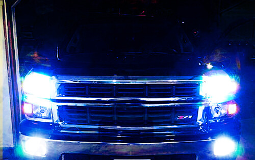 For GMC Sierra 1500 2014 2015 8000K 9012 LED Headlights 5202 Fog Light Bulb