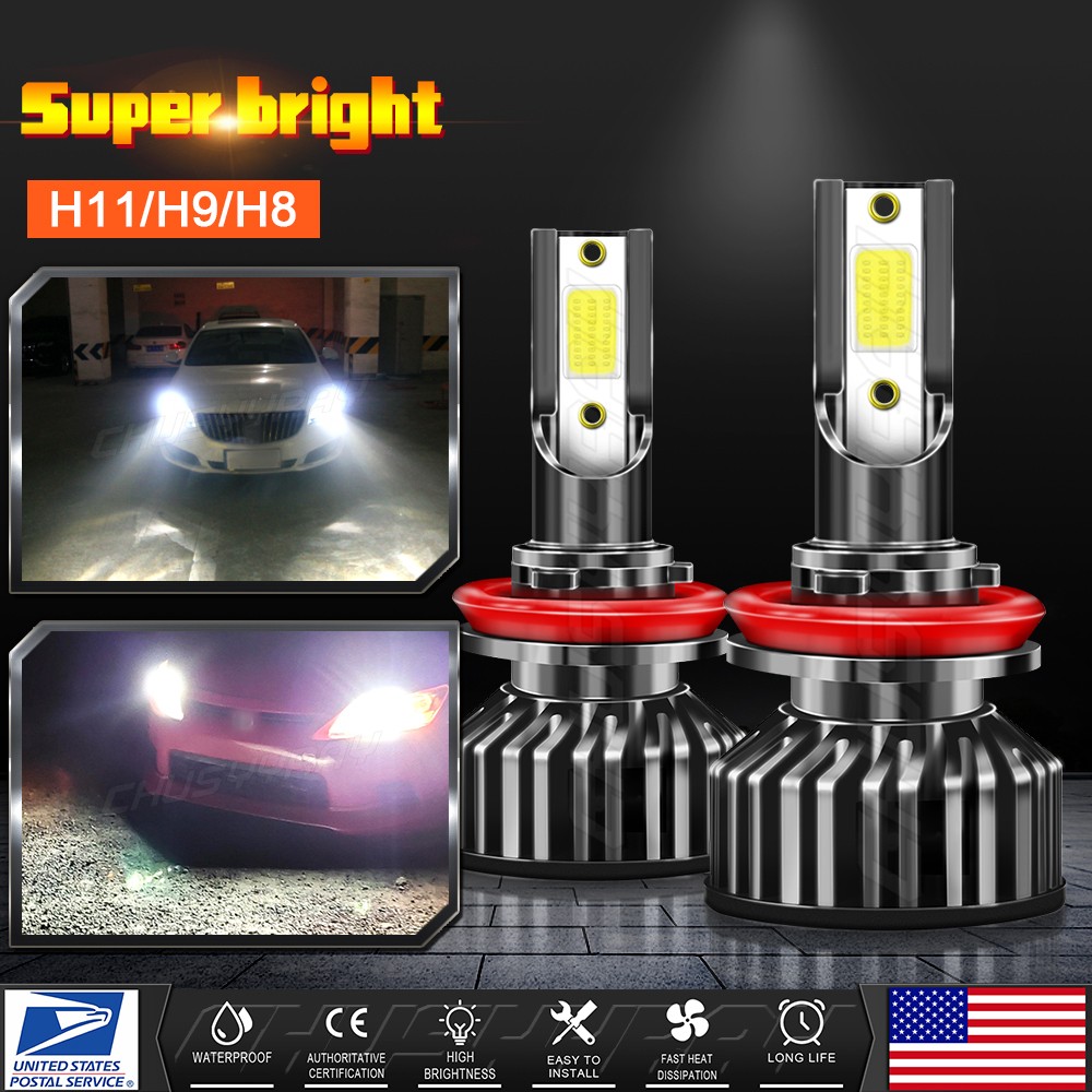 16000LM LED Headlight Fog Light Bulbs For Chevy Silverado 1500 2500 HD 2007-2019