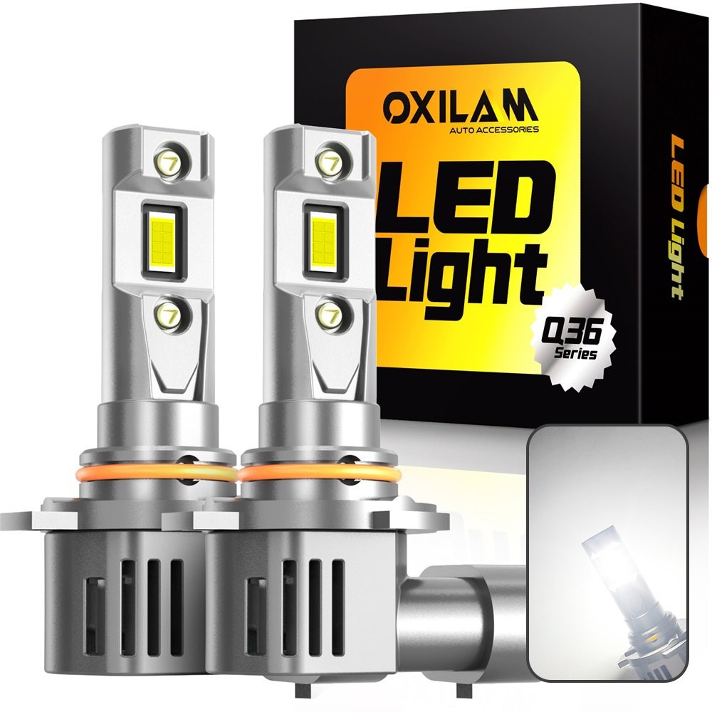 White 6500K 9012 HIR2 LED Headlight Bulbs Ultra Bright High Low Beam 100W 2-10X