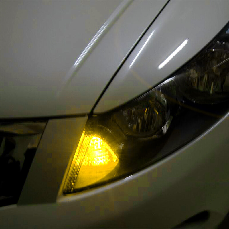 2PCS Golden Yellow 7440 7440A 992 Car Truck LED Turn Signal Light Bulbs W21W T20