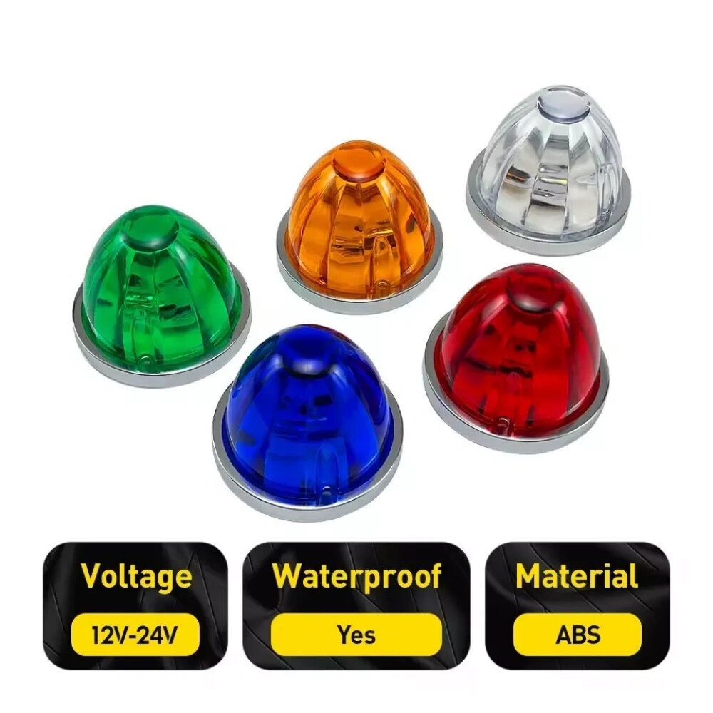 10Pcs LED Watermelon Lights Indicator Side Marker Signal Clearance Truck Trailer