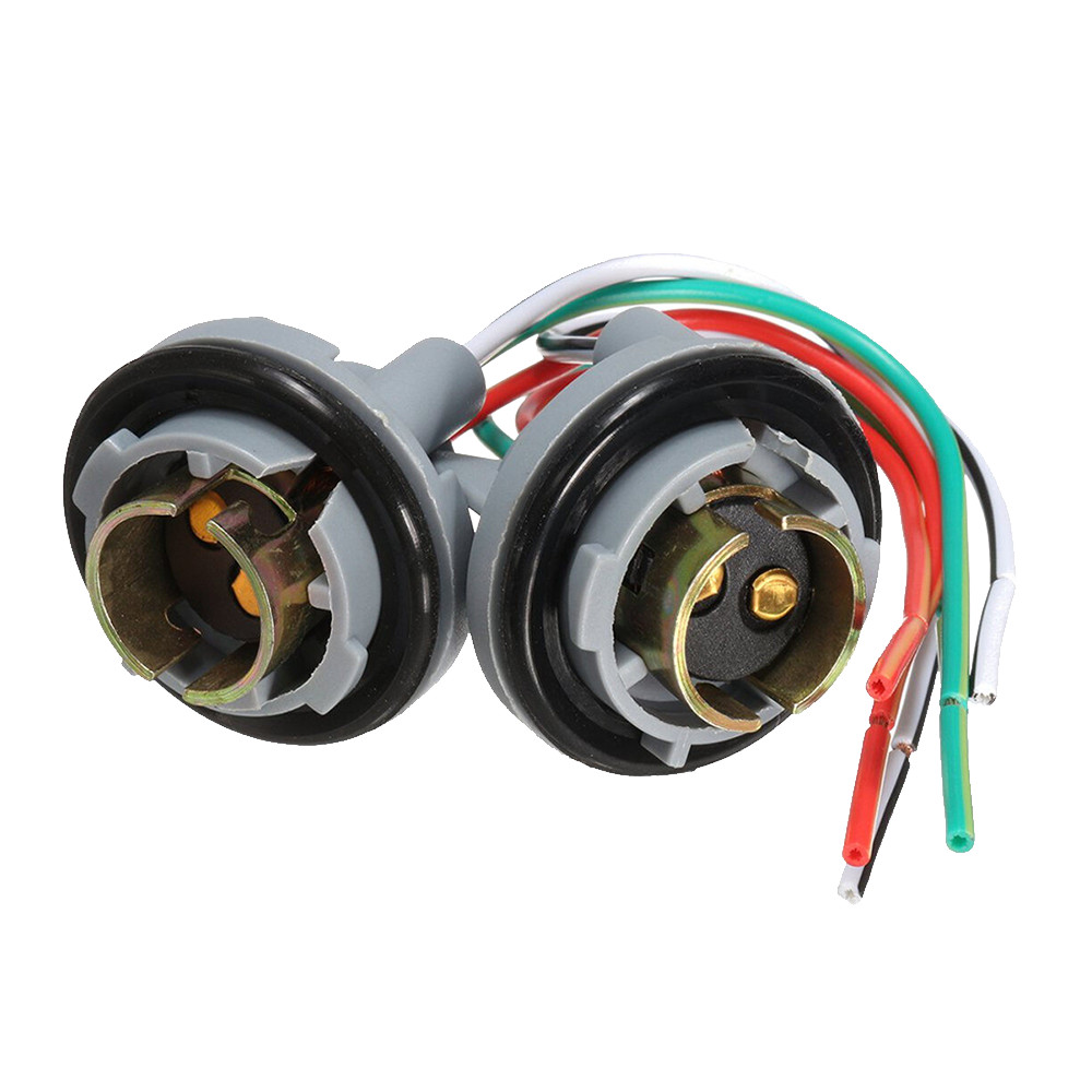 2/4Pcs 1157 2357 Bulb Socket Pig Tail Harness Wire Plug for Turn Signal Light US