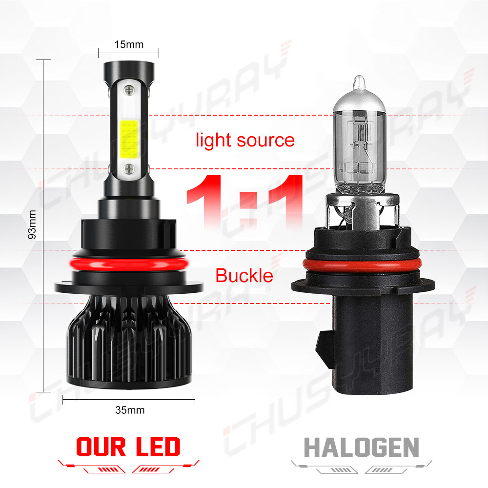 HB5 9007 LED Headlights 12000LM LED Light Bulbs Kit High Low Beam Super Bright