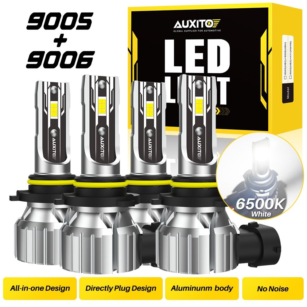 Combo LED Headlight Bulb 9006 9005 for Honda Civic 2004-2013 High Low Beam 6500K