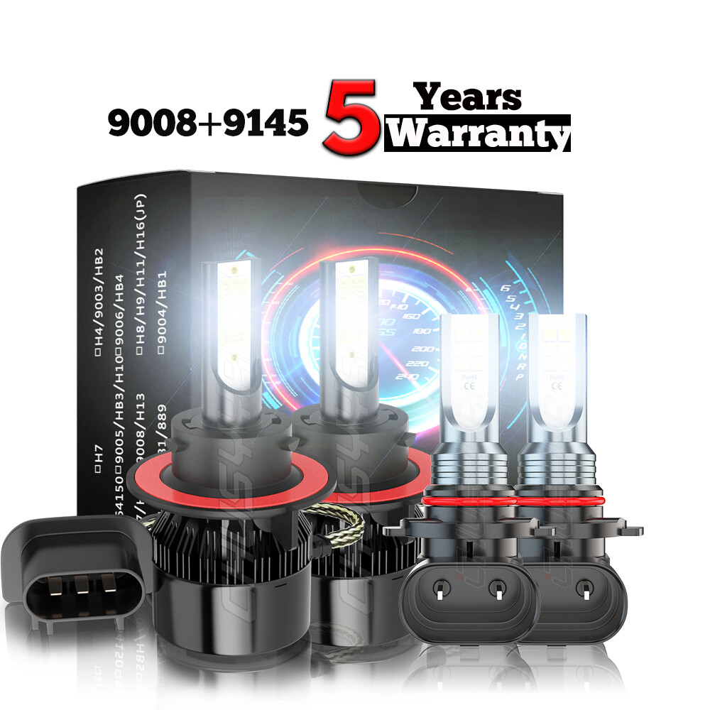 Combo H13 9008+9145 9140 H10 LED Headlight Fog Lights for Ford F150 2004-2014