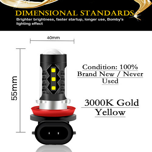 9005 9006 H11 LED Combo Headlight Fog Light Kit High Low Beam Bulb 6000k+3000k