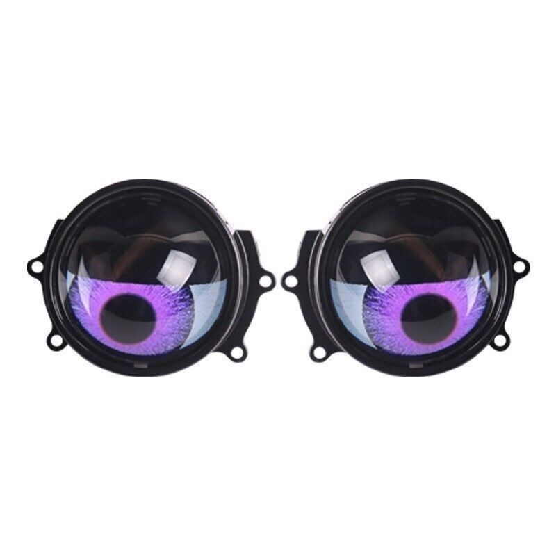 2Pcs 12V LED Red/Ice Blue/Green Devil Eyes Car Light WiFi Control Headlight Lens