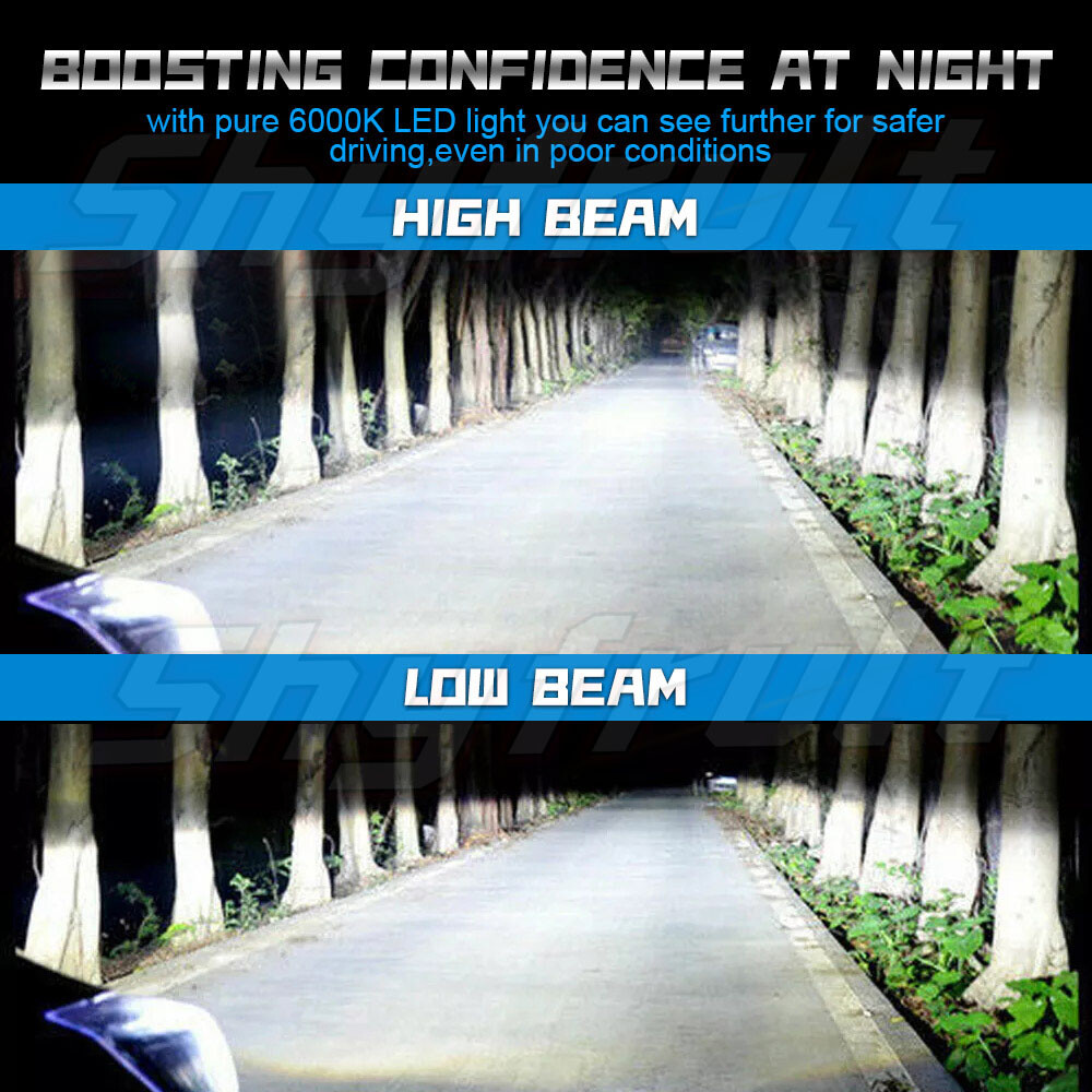 Fit Chevrolet Cruze 2011-2013 LS LED Headlights Hi/Lo Beam Fog Light Combo Bulbs