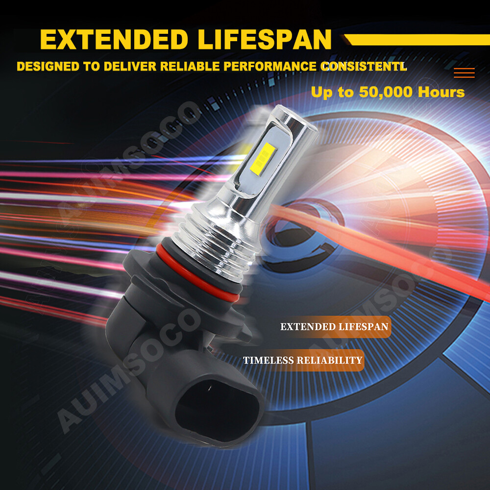 9005 H11 LED Headlight Super Bright Bulbs Kit 8000K White 330000LM HIGH LOW Beam