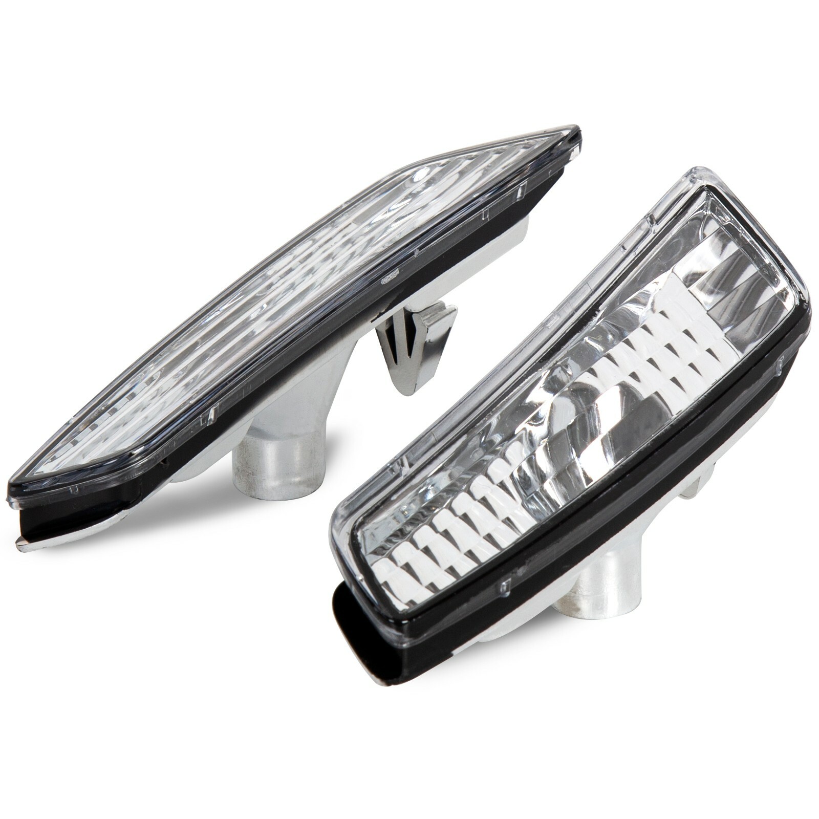 For 08-09 Pontiac G8 GT GXP Clear Front Bumper Side Markers Light Housings LH RH