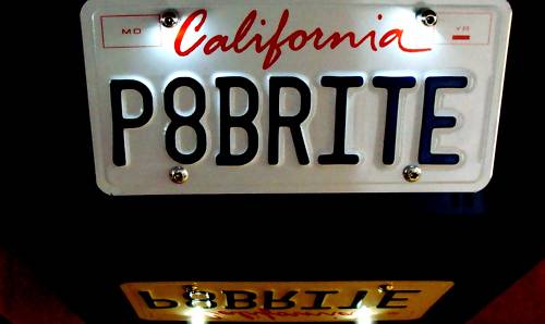 Polished Stainless Street Rod Customs LED Tag Lights